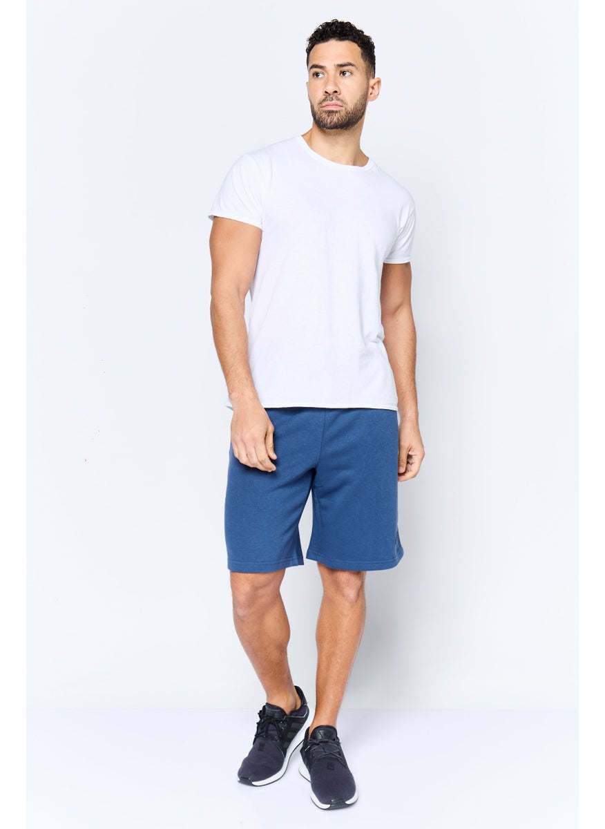 Core Elements Men Brand Logo Basic Short, Slate Blue  - Image 2