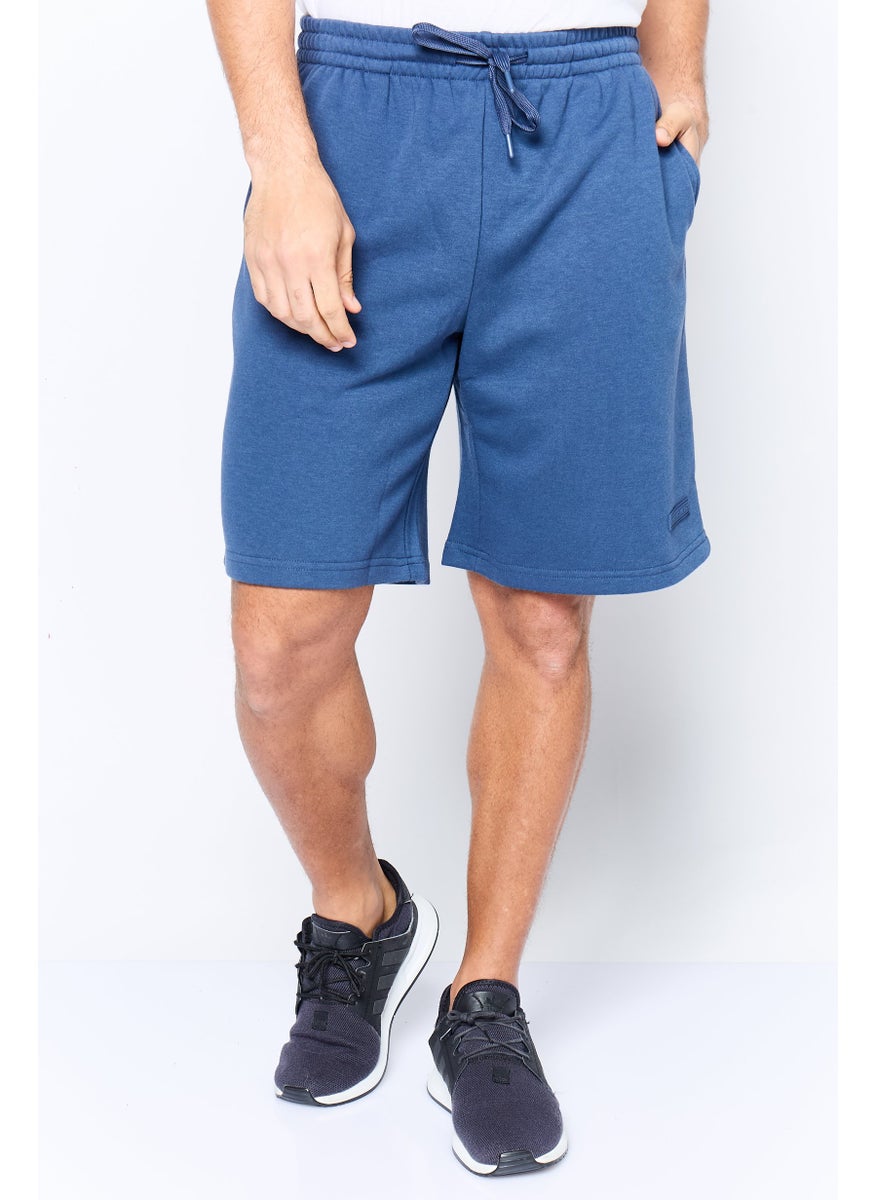 Core Elements Men Brand Logo Basic Short, Slate Blue  - Image 1
