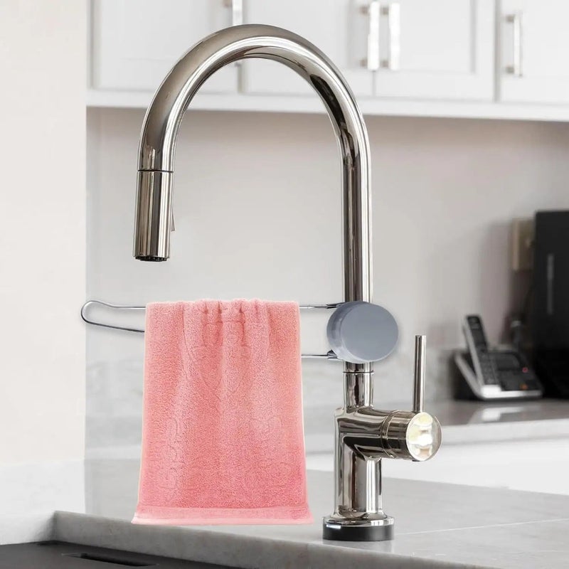 Adjustable Hook Kitchen Faucet Mounted Shelf With Quick Dry Cloth Rack 1pc Space Saving Design For Bathroom And Kitchen Storage - Image 5