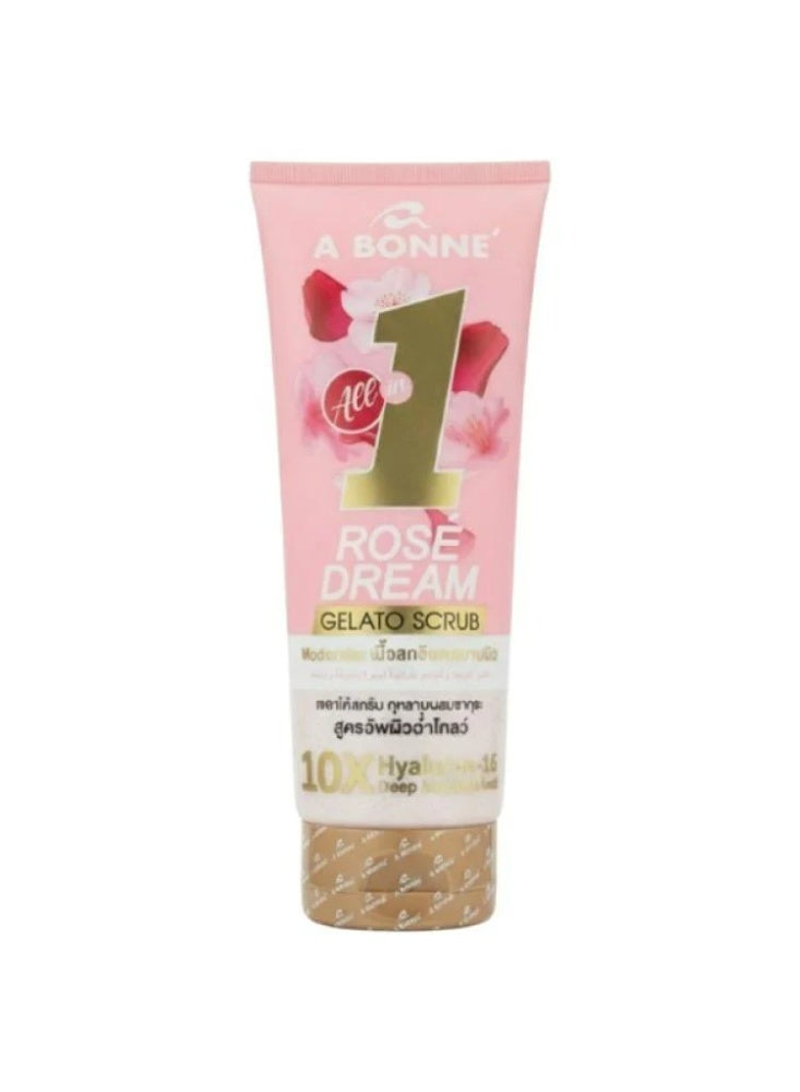 A BONNE Rose Dream Velvet Sugar Crush Premium Moisture Lock Body Scrub 300g