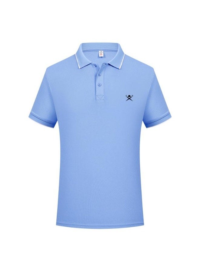 هاكيت لندن HACKETT LONDON Couples men and women summer breathable lapel short sleeve Polo shirt - Image 3