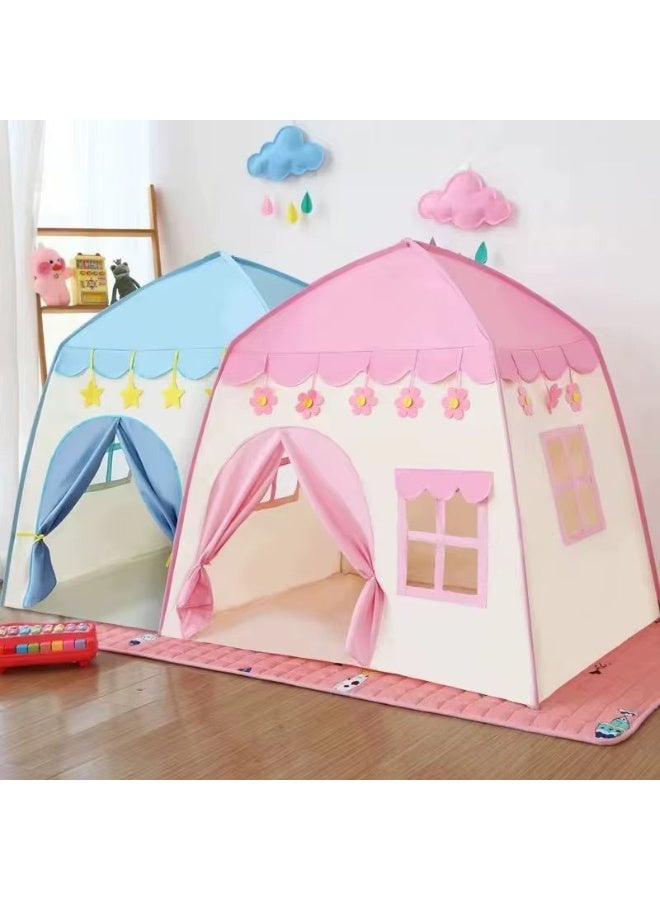 Kids Play Tent – Large Indoor/Outdoor Princess & Prince Playhouse (130 x 100 x 130 cm) for Girls & Boys | Foldable Children's Tent Toy – pink - Image 5