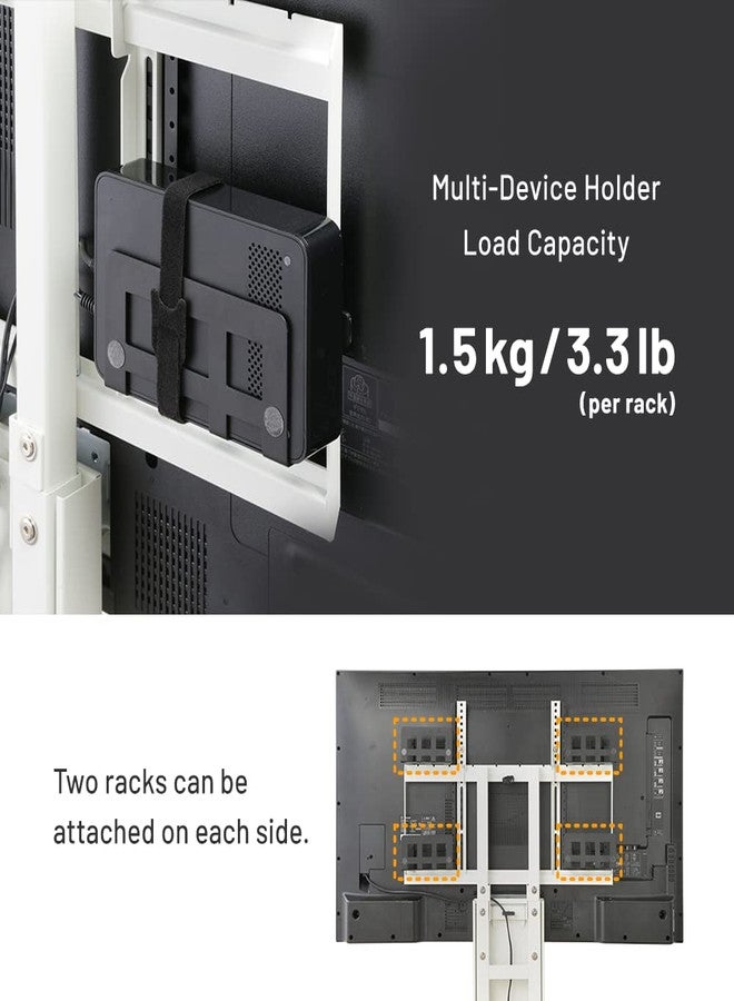 WALL حامل حائط متعدد الأجهزة بأربعة أرفف + أدوات تثبيت، ملحق لحامل التلفزيون A2/V2/V2 CASTER/V3/V4/V5 - Image 5
