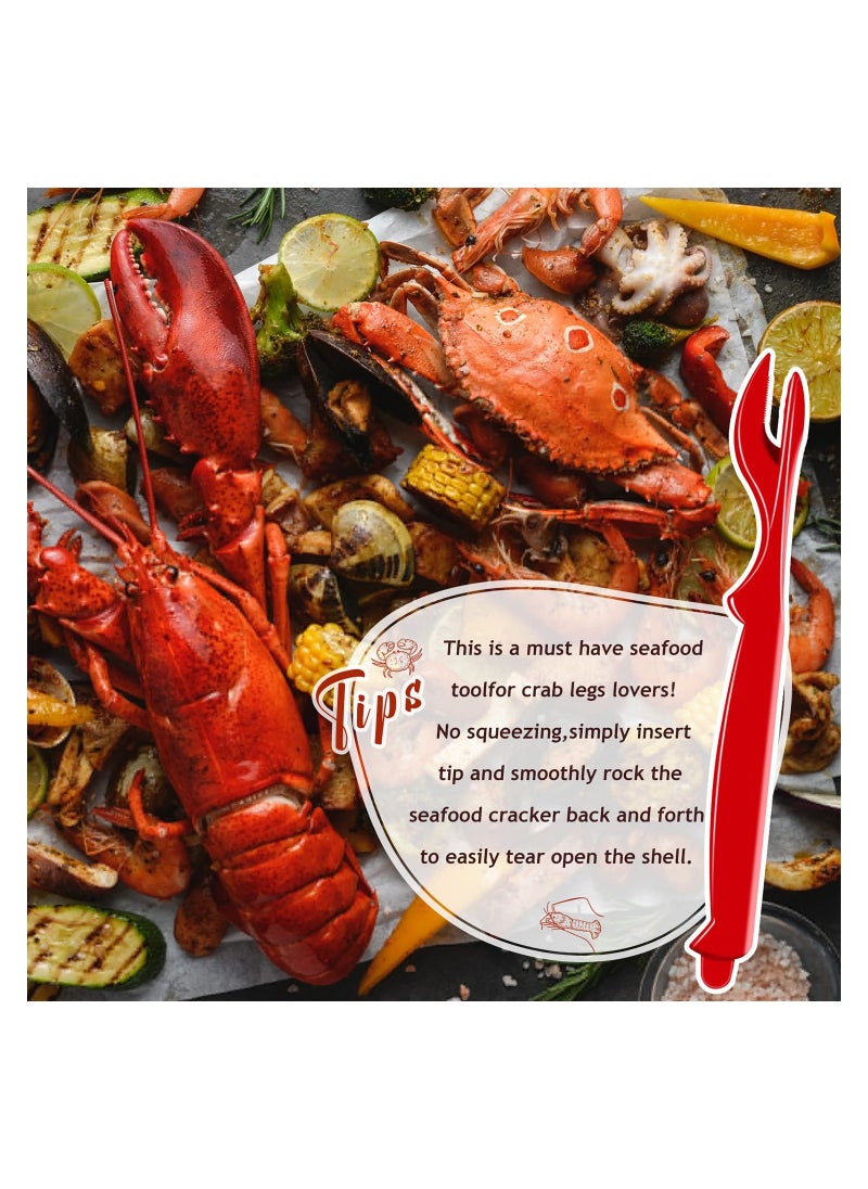 SYOSI - 20PCS Durable Crab Leg Crackers Set, Seafood Tools with Shellfish Picks Knife Easy-to-Use Crab Leg Opener and Picks Crab and Lobster Leg Crackers Kit for Lobster, Crab, Crawfish, Prawns, Shrimp - Image 1