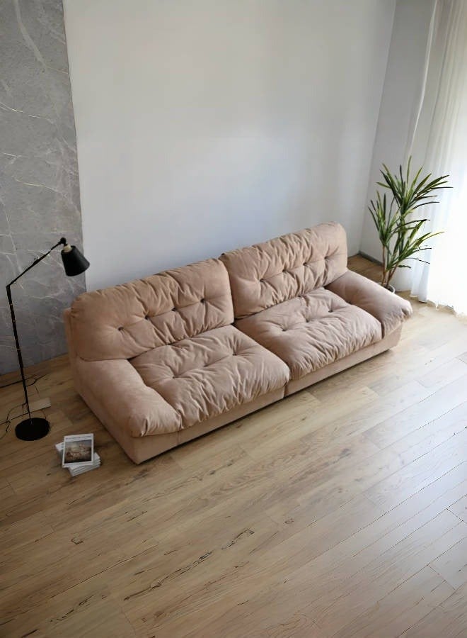 كنب شينيل كلاود عميق بمقاس 80 بوصة لغرفة المعيشة، كنب عصري للمساحات الصغيرة، كنبة مريحة بإطار من الخشب الصلب - Image 5