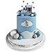 Zafena 18PCS Train Cake Toppers Balls Cake Decorations with Star Cake Toppers for Boy Girl Baby Shower Train Theme Birthday Party Decorations Blue - Image 3