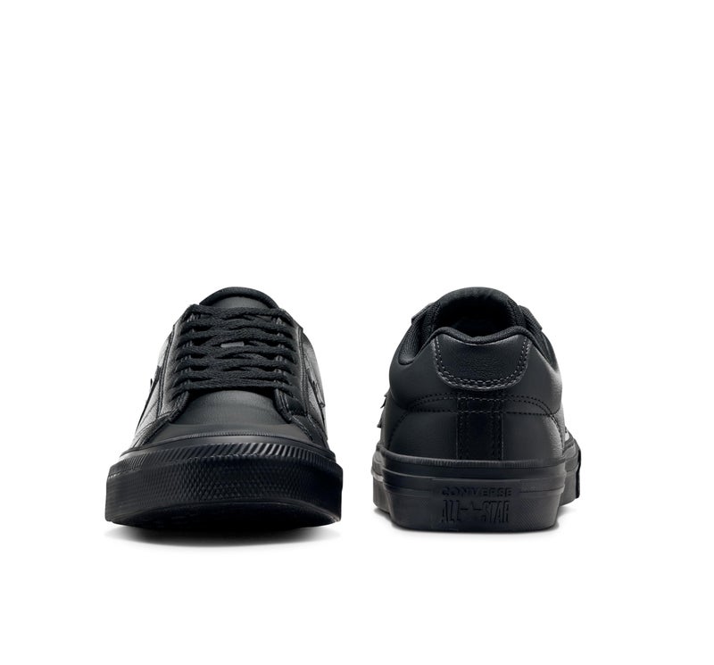 CONVERSE حذاء رياضي كاجوال من كونفيرس مصنوع من الجلد الصناعي باللون الأسود - Image 5