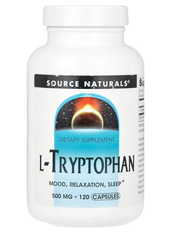 Source Naturals LTryptophan 1500 mg 120 Capsules (500 mg per Capsule)