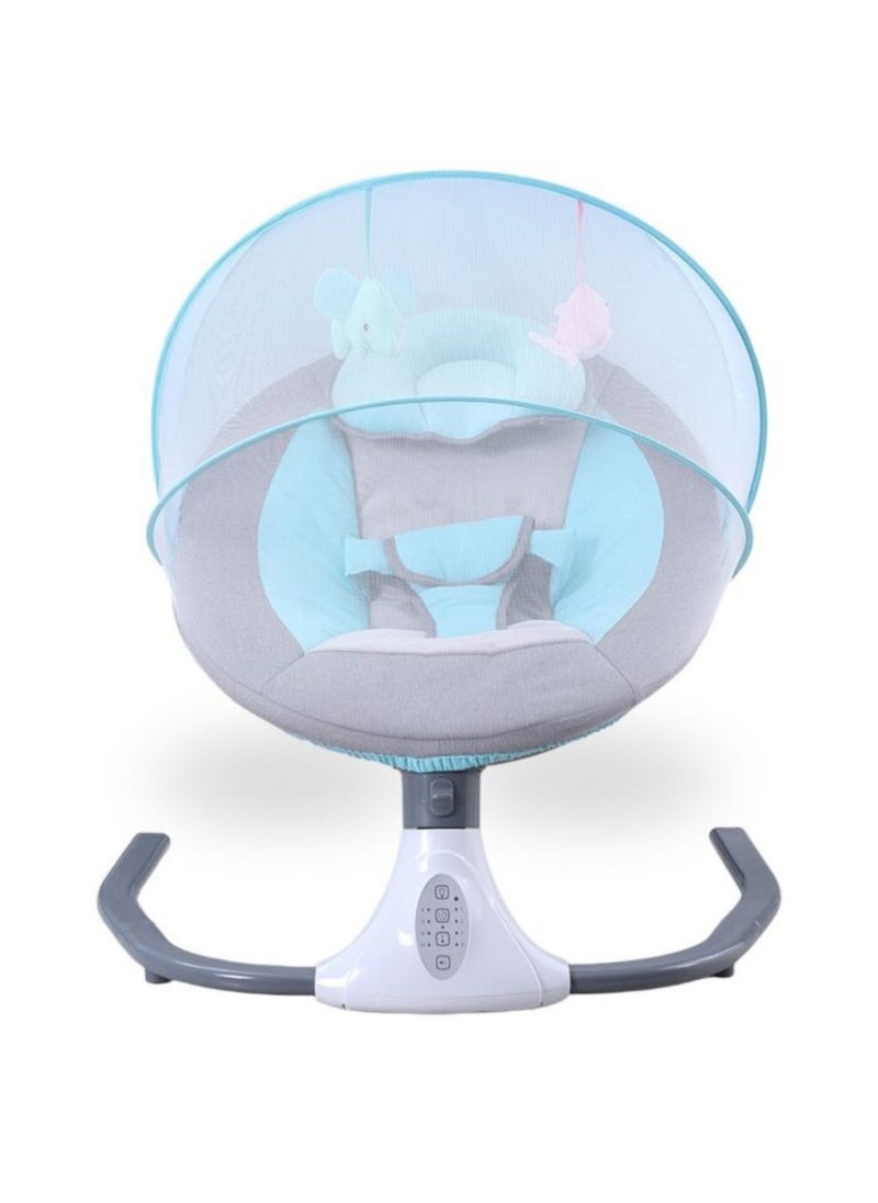 Moms Magic - Baby Rocking Chair – Bluetooth Music, Remote-Controlled Auto Swing, 4-Gear Electric Rocking, Comfortable Waist Protection, USB Port - Image 1