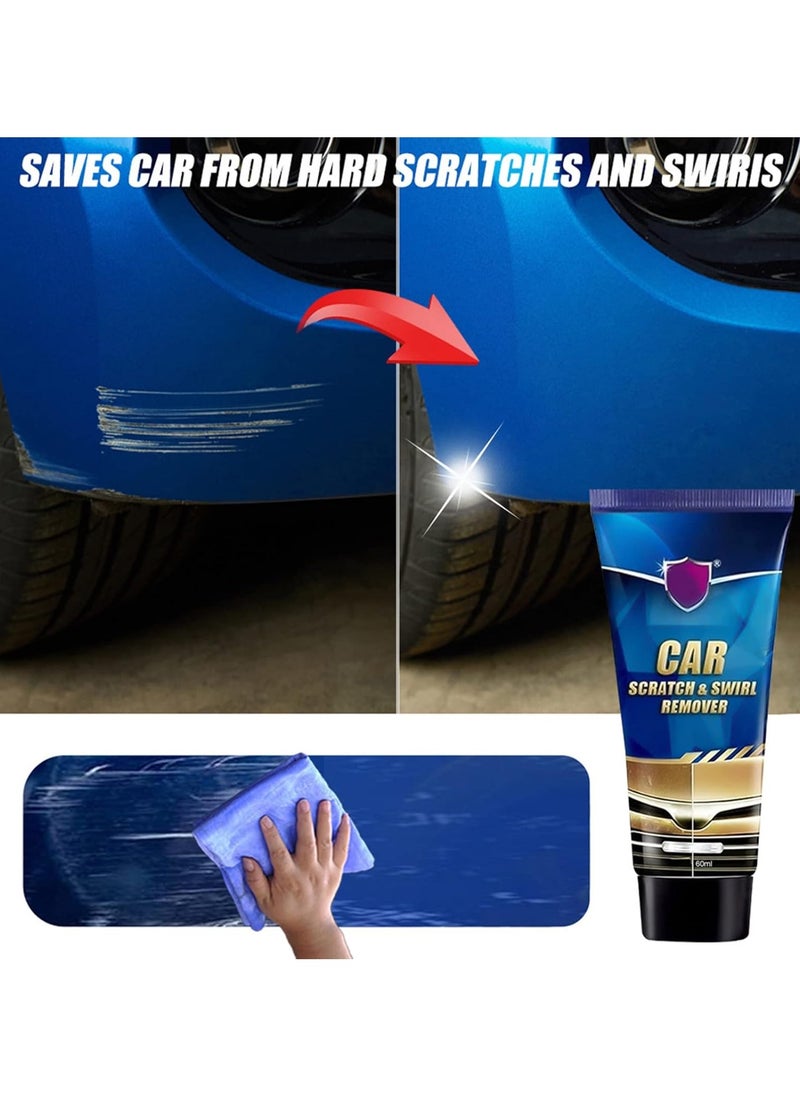 DubaiGallery 60ML Car Scratch and Swirl Remover Auto Scratch Repair Tool Car Scratches Repair Polishing Wax Anti Scratch Cream Car Scratch Swirl Remover  - Image 3