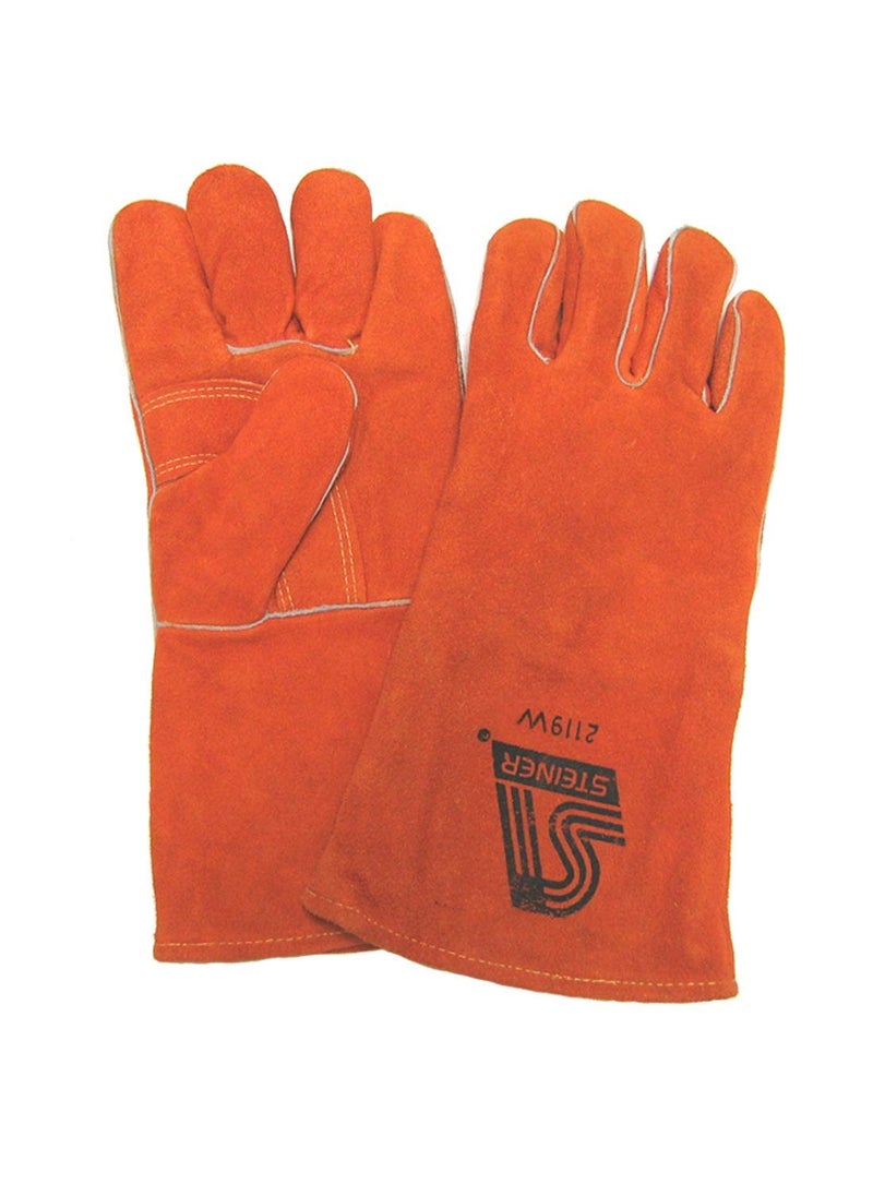 Amaco Amaco 11404S HeatResistant Gloves Leather Cowhide FullCotton Lining 