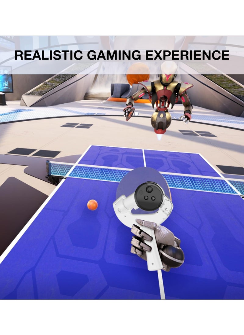 KASTWAVE - مقبض مقبض مجداف تنس الطاولة VR لملحقات وحدات التحكم Meta Quest 3، محول مجداف VR Ping-Pong لإحدى عشرة لعبة تنس طاولة VR، لمقابض التحكم Oculus Quest 3 - Image 1