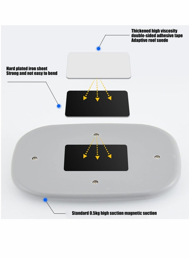 MUNTAQI Car LED Lights, Interior Portable Small Incar LED Touch Lights with 10 Bright LED Lamp Beads - Image 3