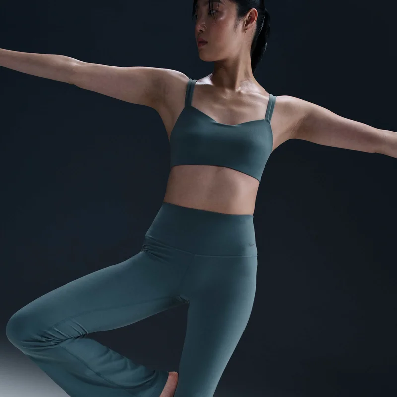 Nike teal Women's Zenvy Flared Leggings for Women | Best Price UAE