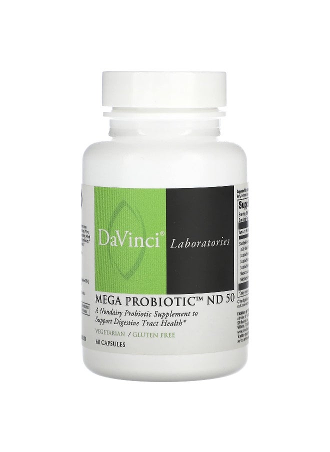 DaVinci Laboratories DaVinci Laboratories, Mega Probiotic ND 50, 60 Capsules  - Image 1
