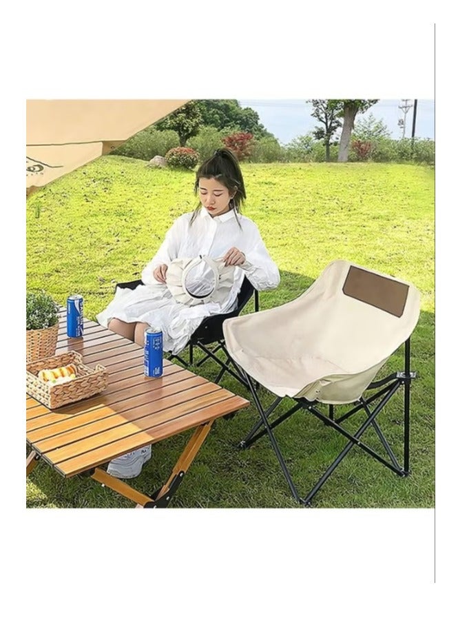 HOME TASTE كرسي تخييم قابل للطي - كرسي خارجي خفيف الوزن وقوي للاستخدام في المشي، الشاطئ، الصيد، النزهات والحدائق - مقعد سفر محمول وقابل للطي - Image 4