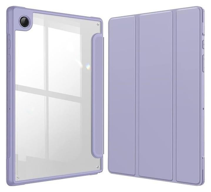 غطاء حماية لجهاز سامسونج جالاكسي تاب A9 مقاس 8.7 بوصة، غطاء هجين لجهاز الكمبيوتر اللوحي مع ظهر شفاف - لافندر