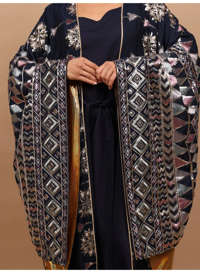 IKKXA SableI Ikkxa Jalabiya IK1106 Blue