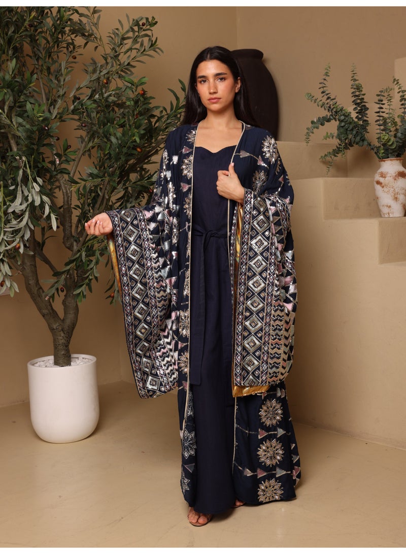 IKKXA SableI Ikkxa Jalabiya IK1106 Blue - Image 1