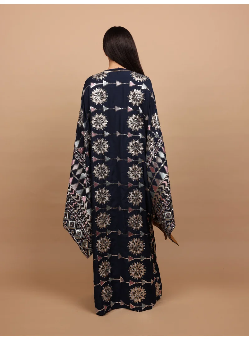 IKKXA  SableI Ikkxa Jalabiya IK1106 Blue  | Best Price UAE