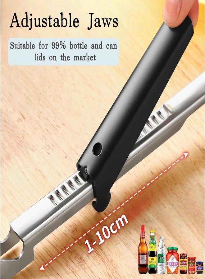 KINTEGOOD Stainless Steel Jar Opener with Ergonomic Long Handle, Adjustable Bottle and Lid Opener for Seniors, Weak Hands, Arthritis - Image 3