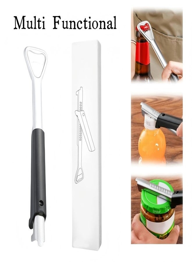 KINTEGOOD Stainless Steel Jar Opener with Ergonomic Long Handle, Adjustable Bottle and Lid Opener for Seniors, Weak Hands, Arthritis - Image 2