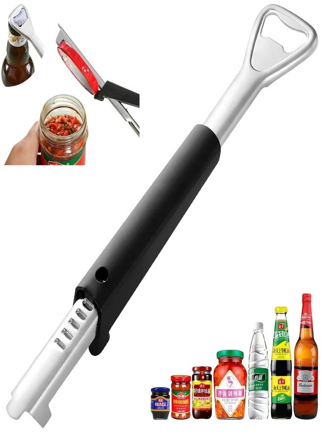 KINTEGOOD Stainless Steel Jar Opener with Ergonomic Long Handle, Adjustable Bottle and Lid Opener for Seniors, Weak Hands, Arthritis - Image 1