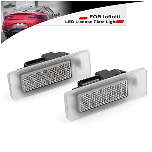 NSLUMO Q60 Q50 LED License Plate Light Bulbs OEM Replacement Number Plate Bulb for Infiniti Q50 Q60 QX30 QX50 Xenon White 18SMD Car Led Tail Tag Lamp Assembly - Image 3