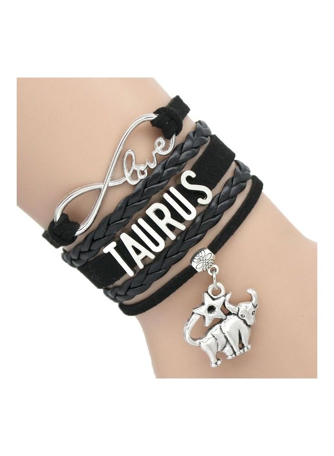 12 Constellation Zodiac PU Leather Bracelets - Image 1