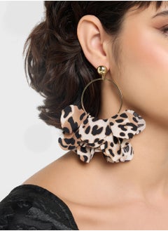 ELLA Leopard Print Hoop Earrings  - Image 3