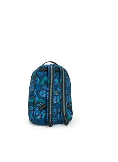 kipling Seoul Lap Blue Monkey Fun Large Backpack  - Image 2