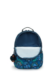 kipling Seoul Lap Blue Monkey Fun Large Backpack  - Image 3