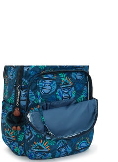 kipling Seoul Lap Blue Monkey Fun Large Backpack  - Image 4