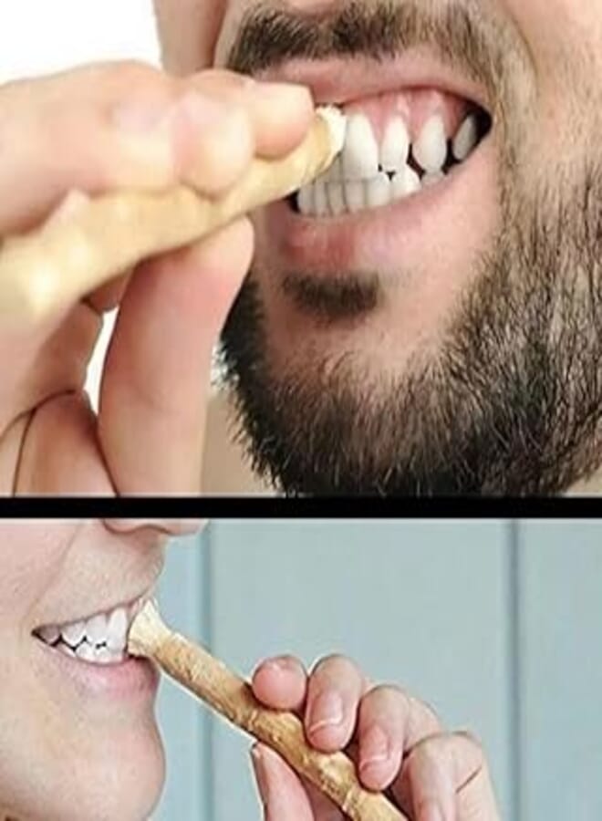 Sawak Makkah & Madinah Teeth Whitening Clean Fresh Breath Organic Chew Sticks Natural Flavor 3 Pieces Sawak Toothpicks Sealed Multi Size Colors (Sawak Makkah)