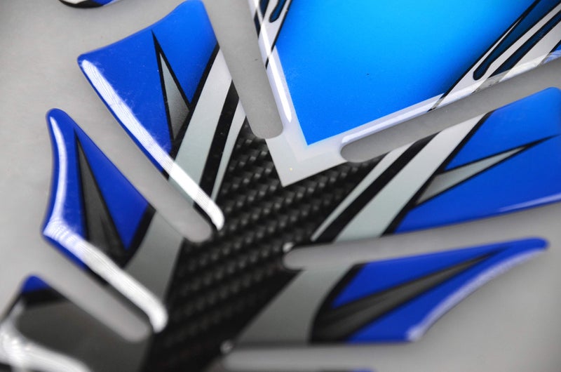 D-Power Motorcycle Tank Gas Protector Tank Pad Sticker Fit For YZF R6 600 2006-2016 (Blue) - Image 4