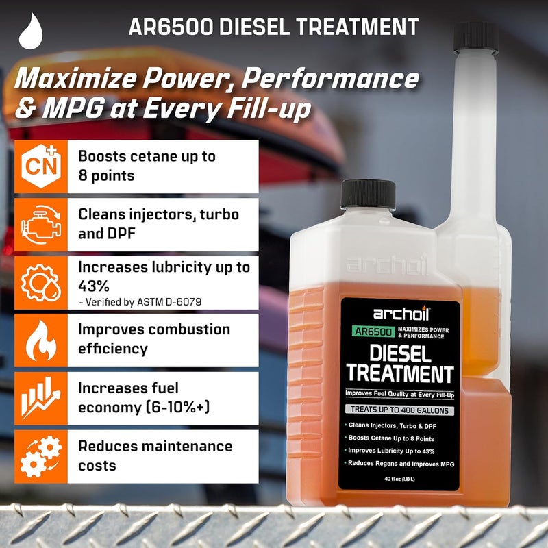 Archoil AR6500 Diesel Treatment - 40.6 oz Additive for All Diesel Vehicles - Image 2