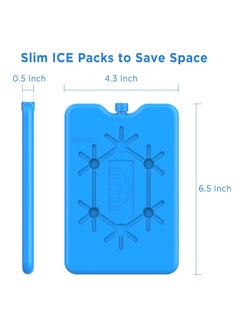 TYCOM Ice Packs for Lunch Box Reusable Ultra Thin Freezer Ice Bag Long Lasting for Coolers Cooler Bag for Work School Picnic or Camping Keep Food Fresh 200ML 2 Pack.  - Image 2