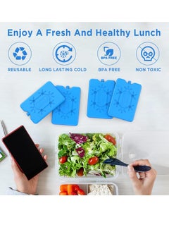 TYCOM Ice Packs for Lunch Box Reusable Ultra Thin Freezer Ice Bag Long Lasting for Coolers Cooler Bag for Work School Picnic or Camping Keep Food Fresh 200ML 2 Pack.  - Image 3