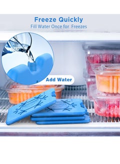 TYCOM Ice Packs for Lunch Box Reusable Ultra Thin Freezer Ice Bag Long Lasting for Coolers Cooler Bag for Work School Picnic or Camping Keep Food Fresh 200ML 2 Pack.  - Image 4