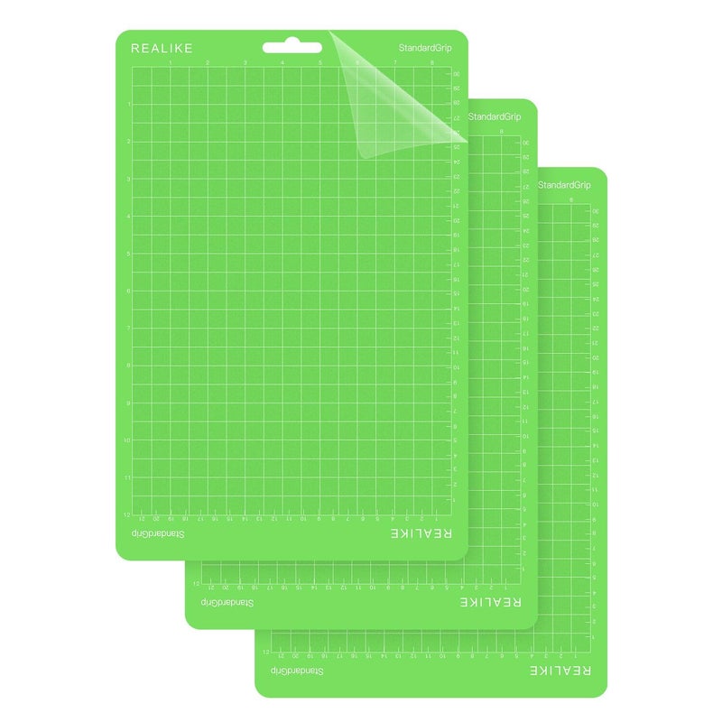 REALIKE 8.5â€x12â€ Cutting Mat Compatible with Cricut Joy Xtra, Green standard Grip Cutting mats for Joy Xtra Accessories - Image 1