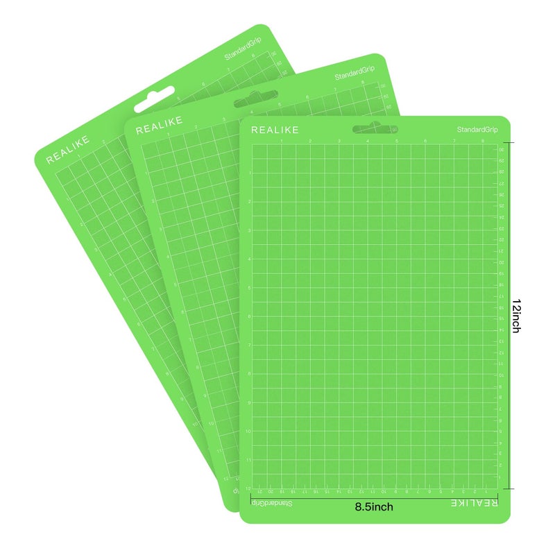 REALIKE 8.5â€x12â€ Cutting Mat Compatible with Cricut Joy Xtra, Green standard Grip Cutting mats for Joy Xtra Accessories - Image 2