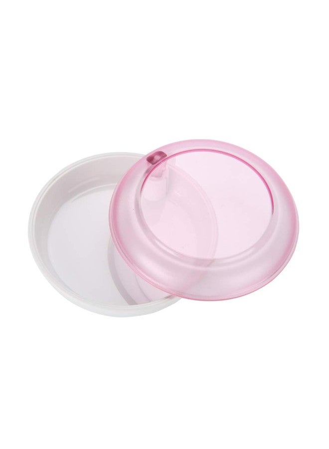 كلاراكو صندوق تخزين دوار محمول وحامل تصحيح وصندوق تخزين لطيف وحاوية بلاستيكية للعناية (وردي) - Image 3