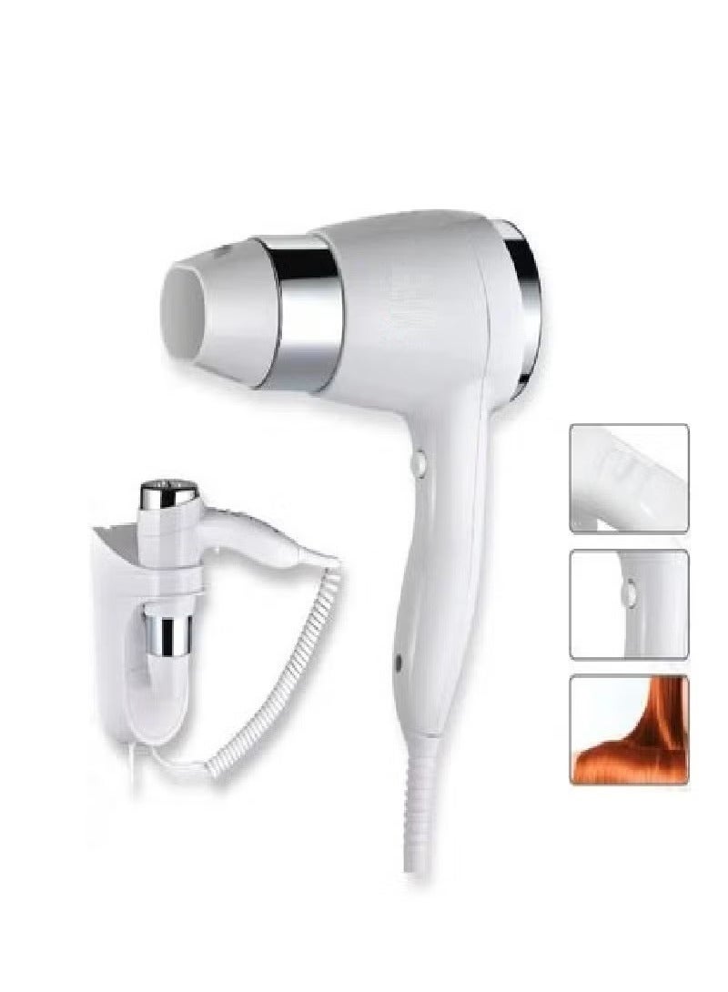 general Hair Dryer With Wall Hanging Mount White