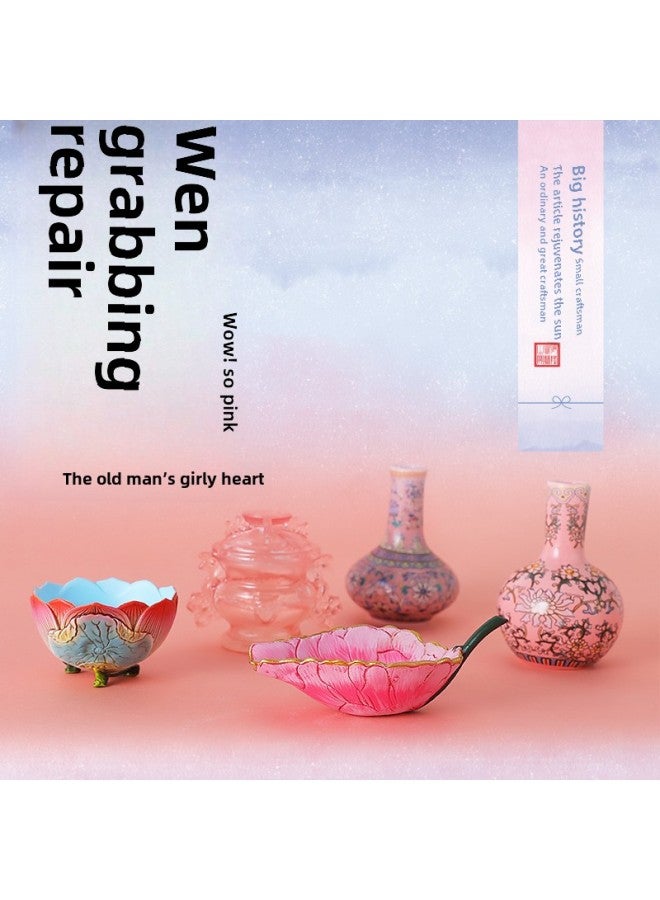 Cultural Relics Restoration Girl's Heart Archaeological Blind Box Museum Nanbo Yuan Small Powder Stove Handmade Educational Toys Stall Wholesale-Color:Girl's Heart Series-Pastel Green Mug (Resin)  - Image 2