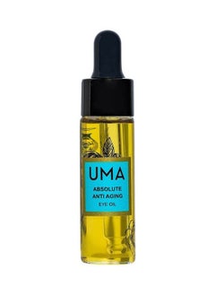 Uma Absolute Anti Aging Eye Oil | Ayurvedic oil for Dark circles, Eye bags, Wrinkles, Fine Lines and Crows Feet | Clean & Cruelty free | Fast absorbing, and restorative (0.5 fl oz | 15 ml)  - Image 1