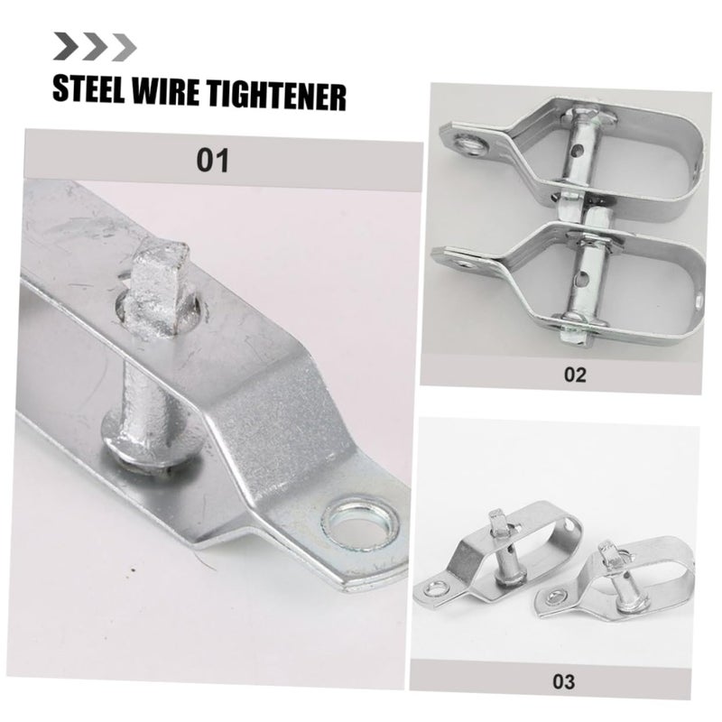 أداة شد الأسلاك الفولاذية الثقيلة مجموعة 8 قطع لإدارة كابلات الصوبة الزراعية سهلة التركيب - Image 4