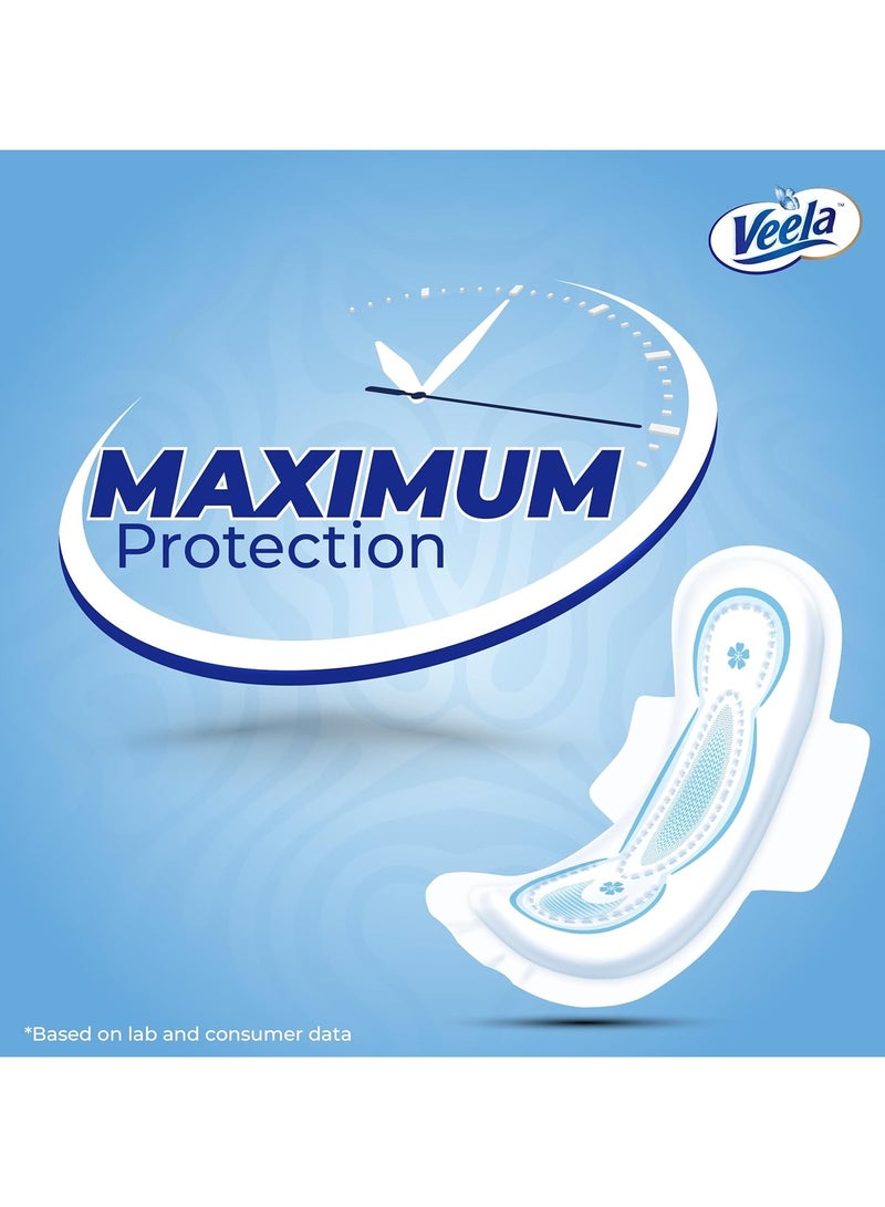 Veela Cushion Soft Maxi Pads for Women - Ultra-Soft, Breathable, and Leak-Proof Sanitary Napkins, Heavy Flow Feminine Hygiene Pads (LONG, 30, count) Value Pack - Image 5