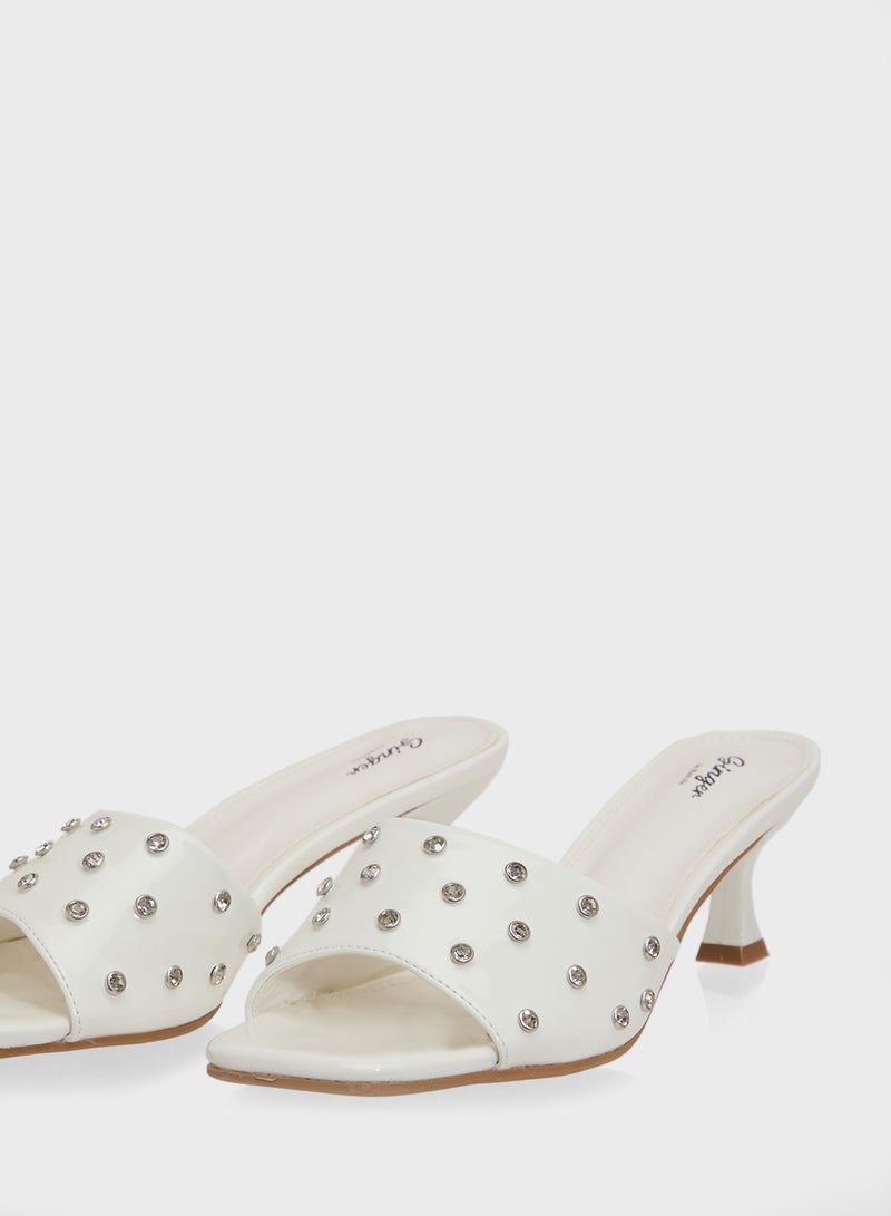 Ginger Studded Heeled Sandal  - Image 4