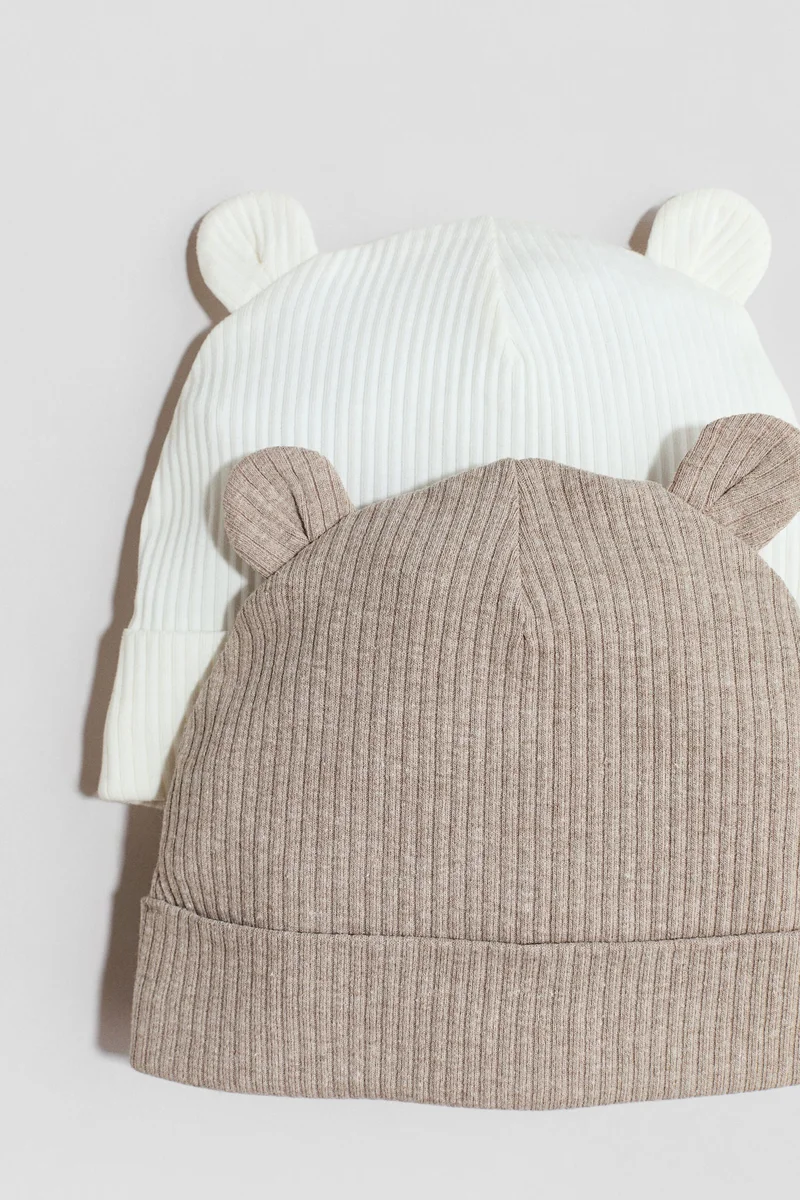 H&M 2-pack ear-detail beanies