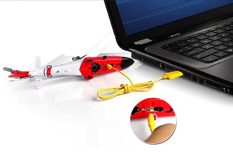 POCO DIVO Coast Guard Rescue Helicopter RC Flight Infrared 3CH Gyro Marine Aircraft Model S111G - Image 4